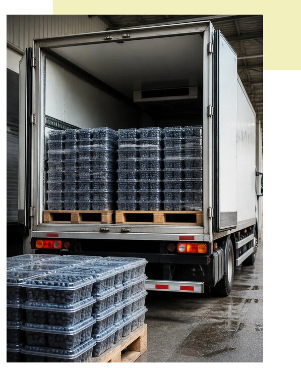 Перевозка черники рефрижератором в Кушву по цене от 3080 р. | Агросервис-Кшв